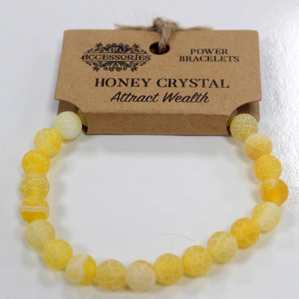 Pulsera de Cristal de Miel - Atracción de Riqueza y Prosperidad
