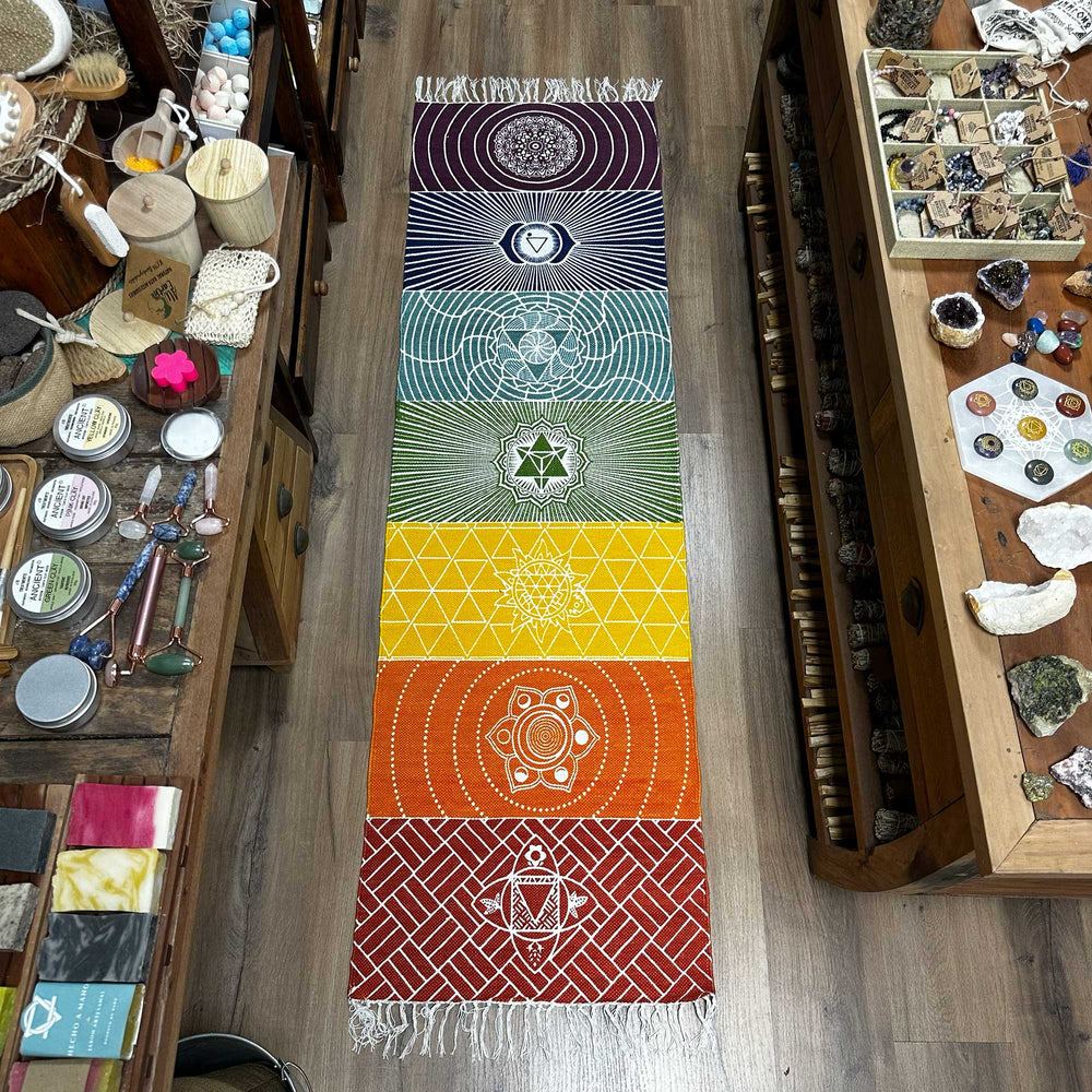 Alfombra de Yoga 100% Algodón - 7 Chakras