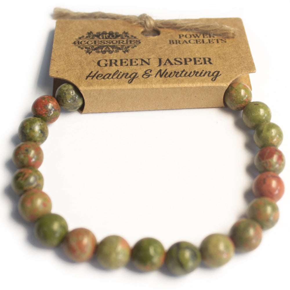 pulsera de Energía - Jaspe verde