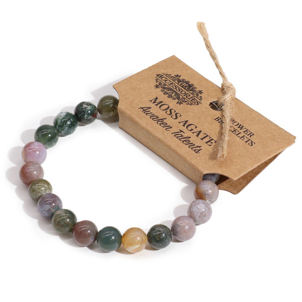 Pulsera de Ágata de Musgo - Activa tus Talentos