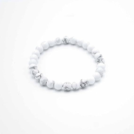 Pulsera de Jaspe Blanco - Paz y Amistad