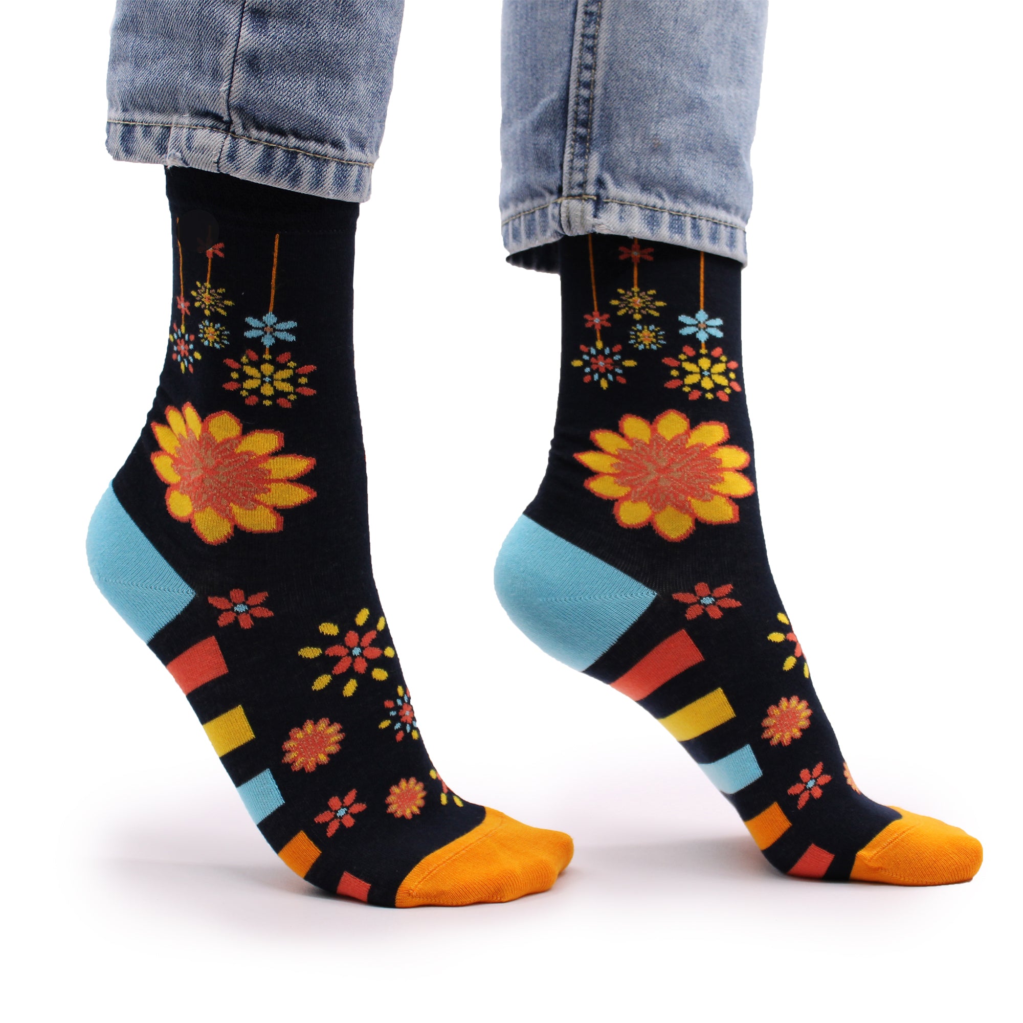 Calcetines Orgánicos Hop Hare - Mandala de Flores
