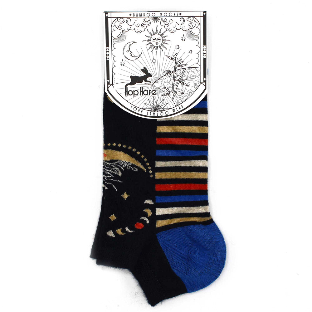Calcetines de Bambú Unisex con Diseño de Fases Lunares
