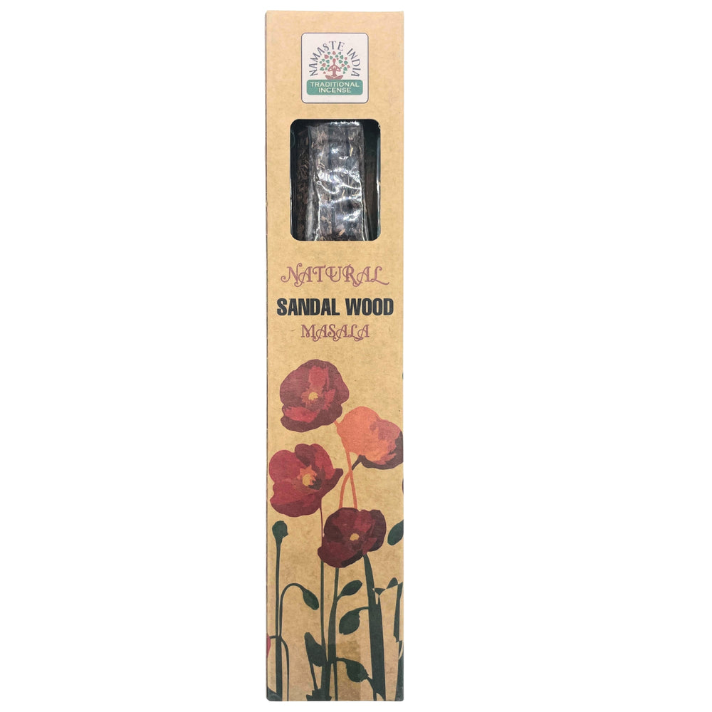 Incienso Natural de Sándalo Masala – Sahumerios Aromáticos para Casa