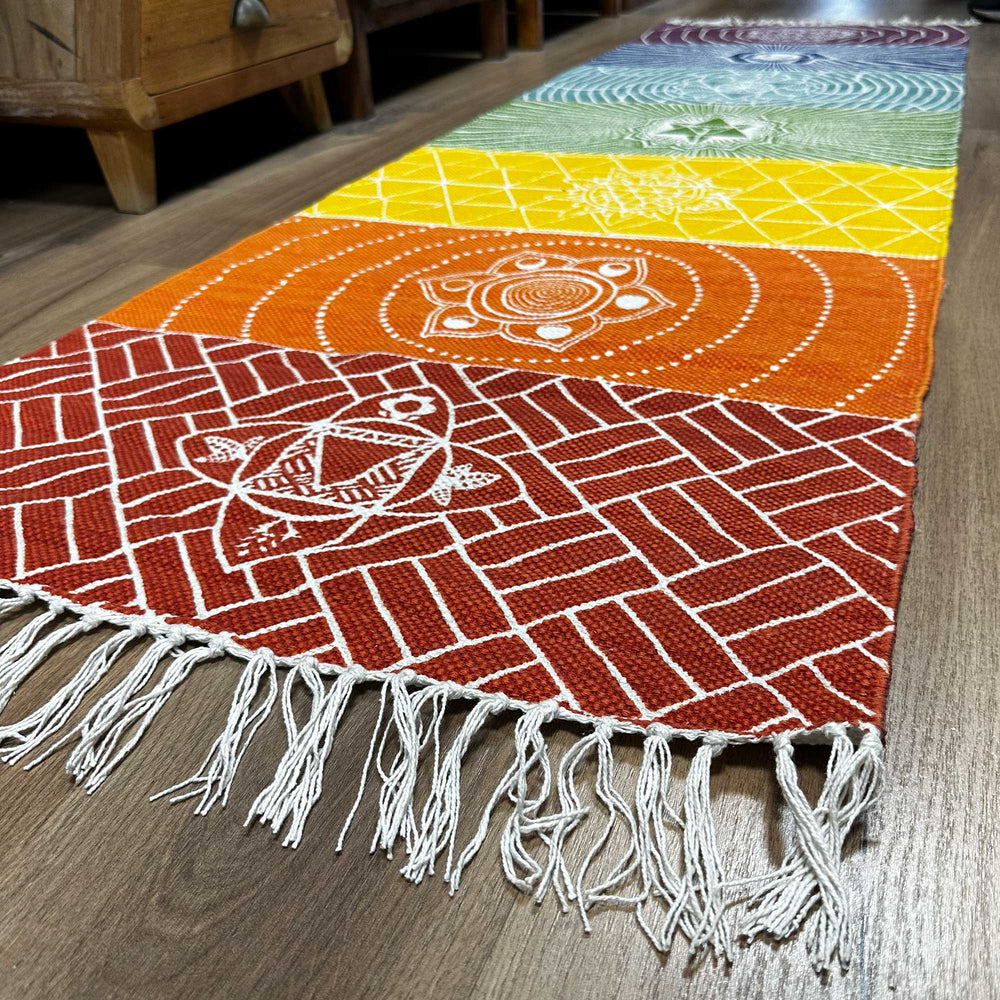 Alfombra de Yoga 100% Algodón - 7 Chakras