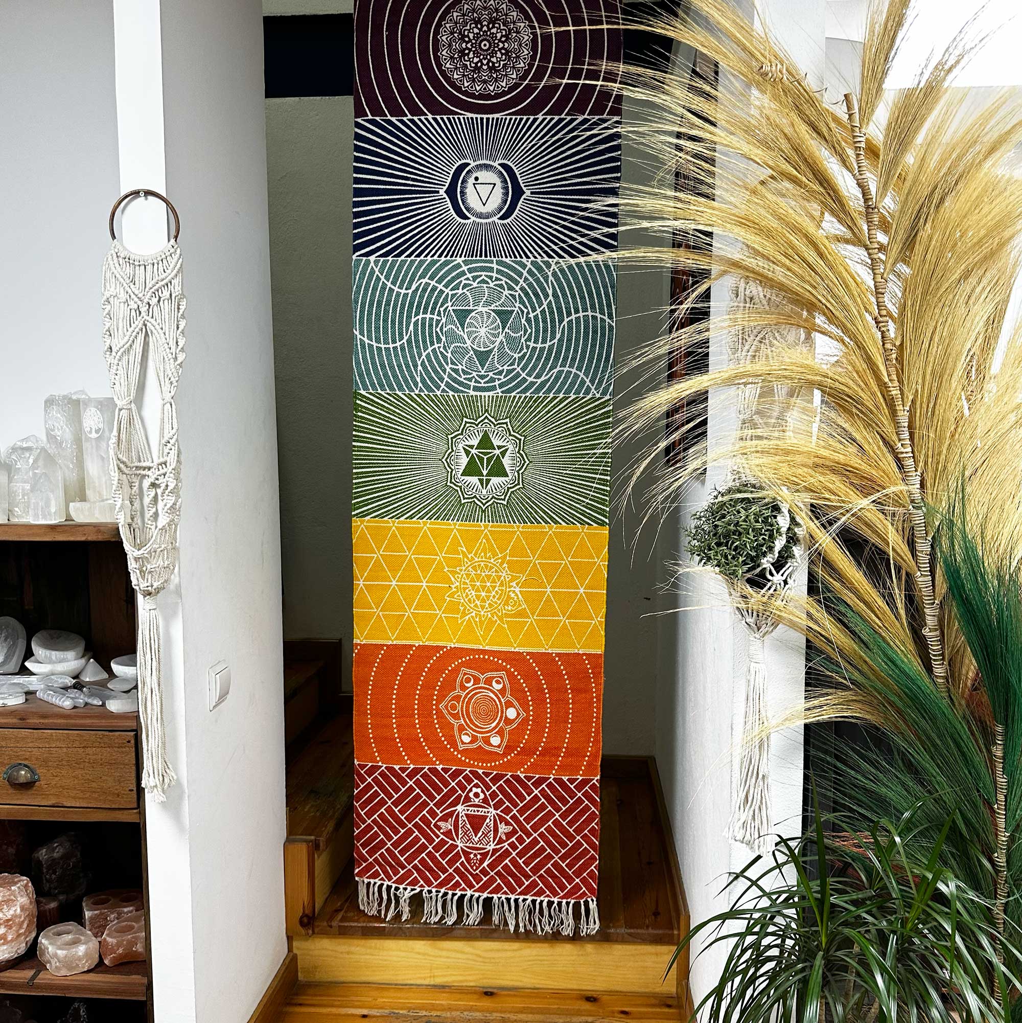 Alfombra de Yoga 100% Algodón - 7 Chakras