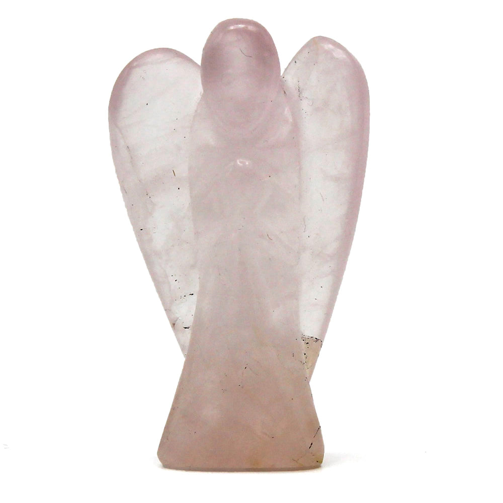 Ángel de Cristal de Cuarzo Rosa - Estatuilla para Sanación y Regalo Especial
