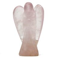Ángel de Cristal de Cuarzo Rosa - Estatuilla para Sanación y Regalo Especial
