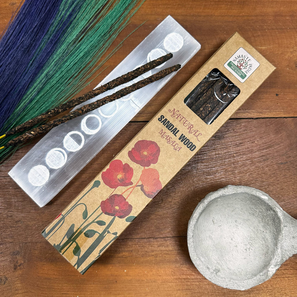 Incienso Natural de Sándalo Masala – Sahumerios Aromáticos para Casa