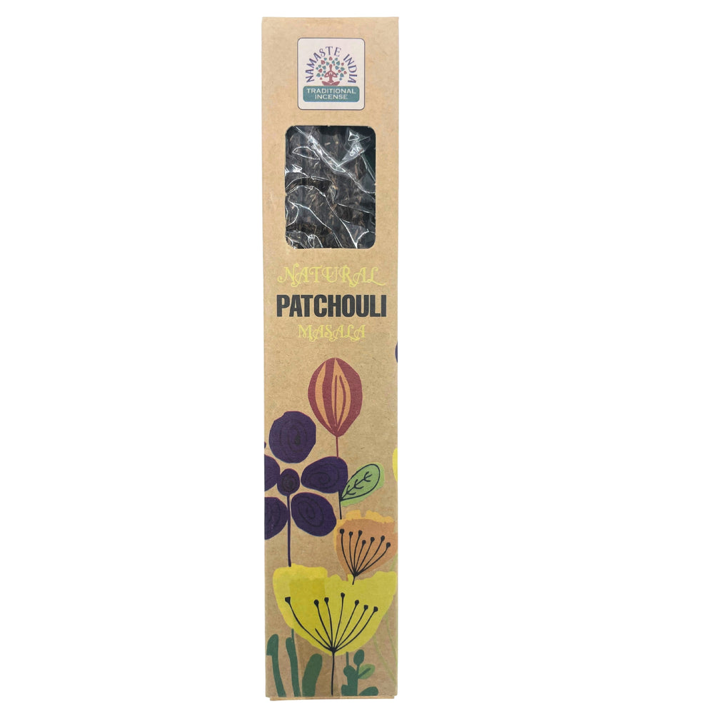 ncienso Natural de Pachulí Masala – Sahumerios Aromáticos para Casa