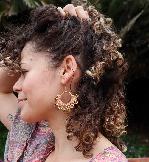 Pendientes de macramé